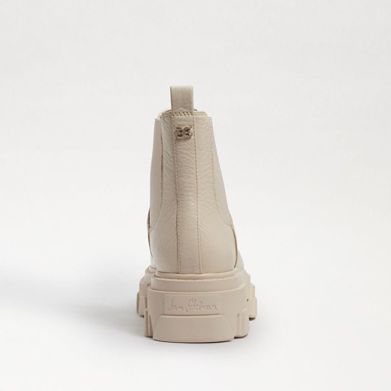Sam Edelman Daelyn Chunky Sole Short Boot-Modern Ivory Leather
