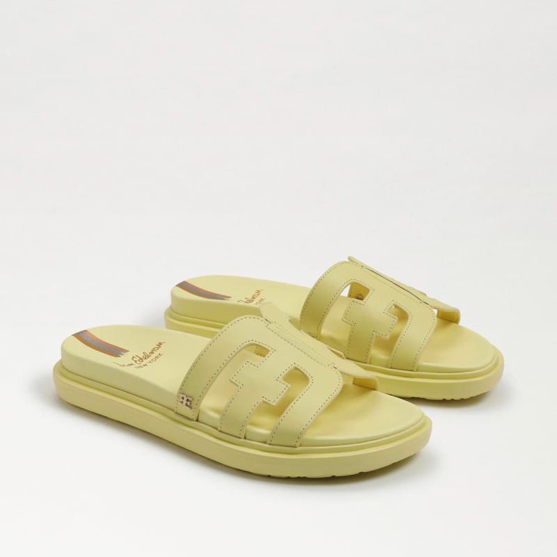 Sam Edelman Valeri Slide Sandal-Butter Yellow Leather Sam Edelman Valeri Slide Sandal-Butter Yellow Leather