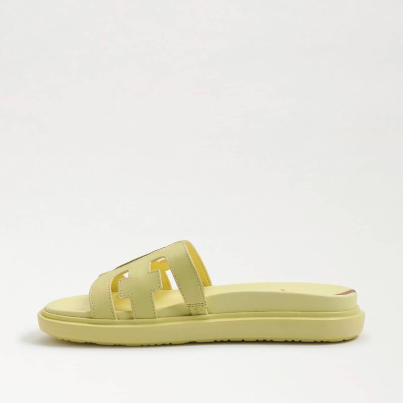 Sam Edelman Valeri Slide Sandal-Butter Yellow Leather