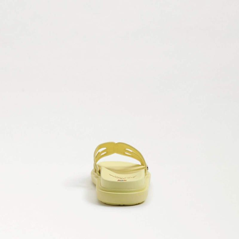 Sam Edelman Valeri Slide Sandal-Butter Yellow Leather