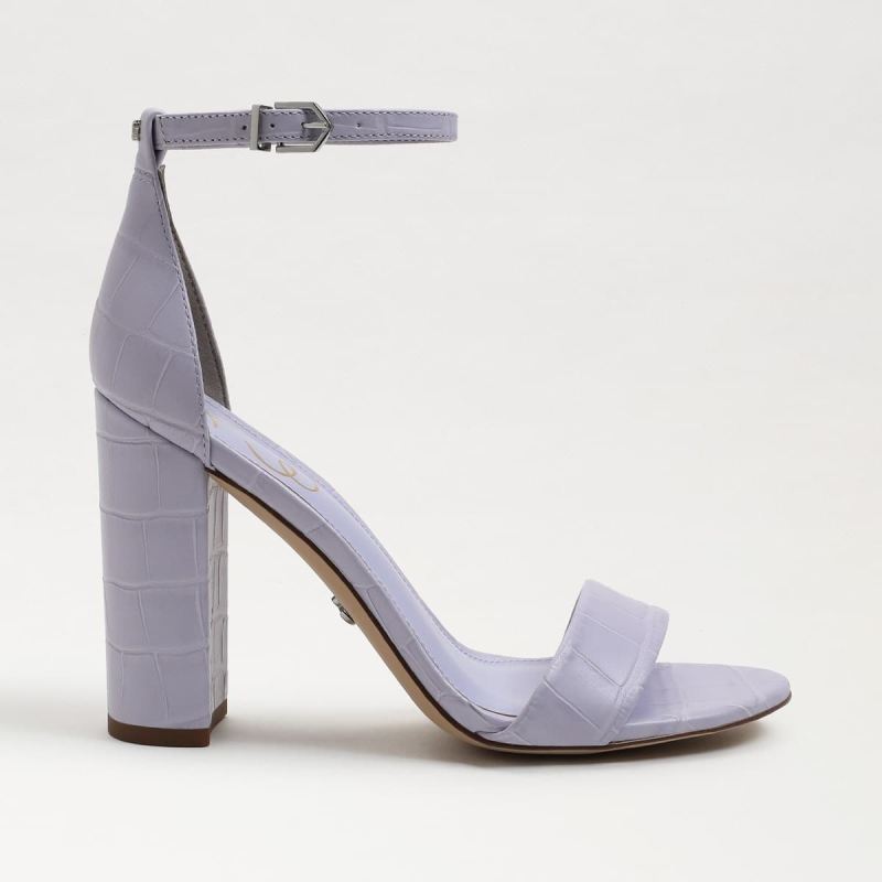 Sam Edelman Yaro Block Heel Sandal-Misty Lilac Croc