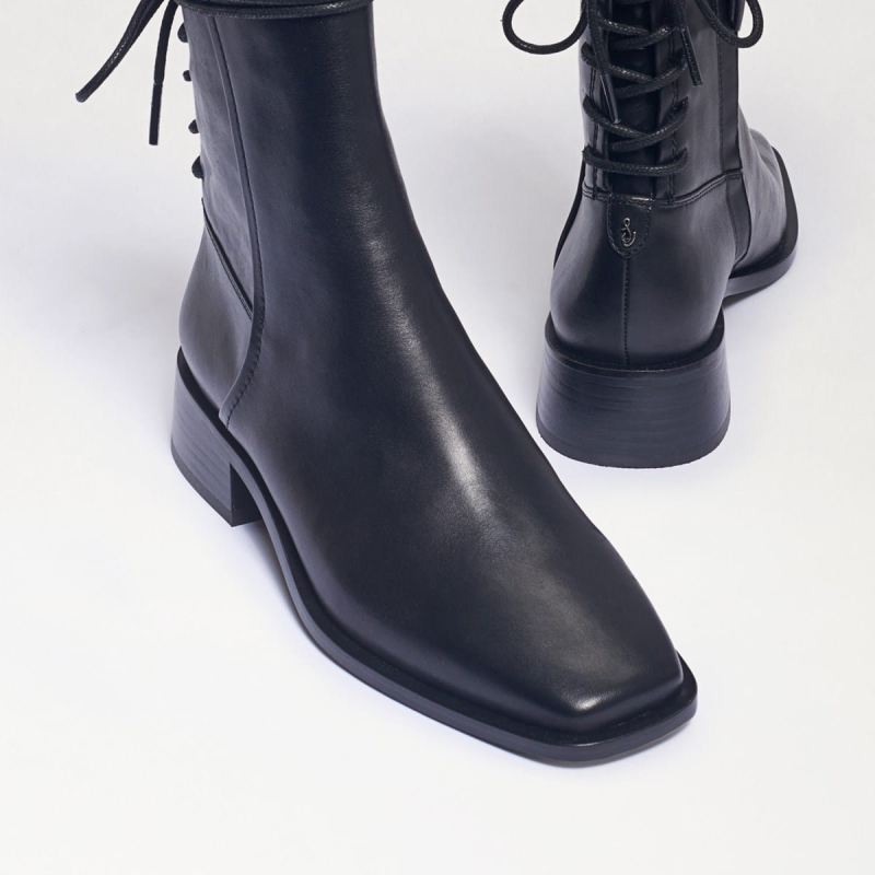 Sam Edelman Tana Boot-Black Leather