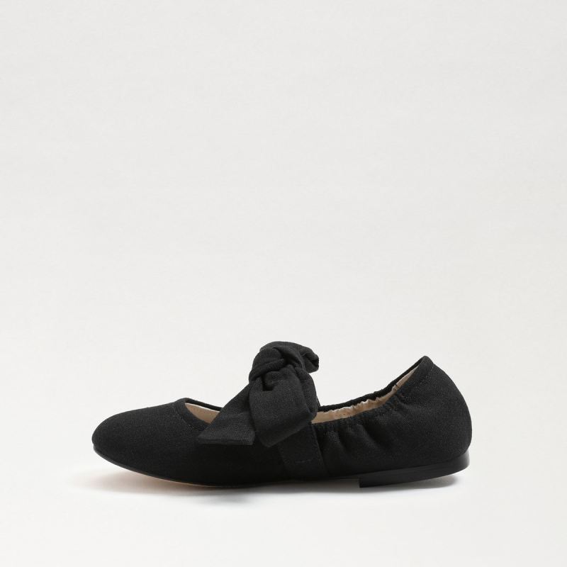 Sam Edelman Felicity Kids Ballet Flat-Black Linen