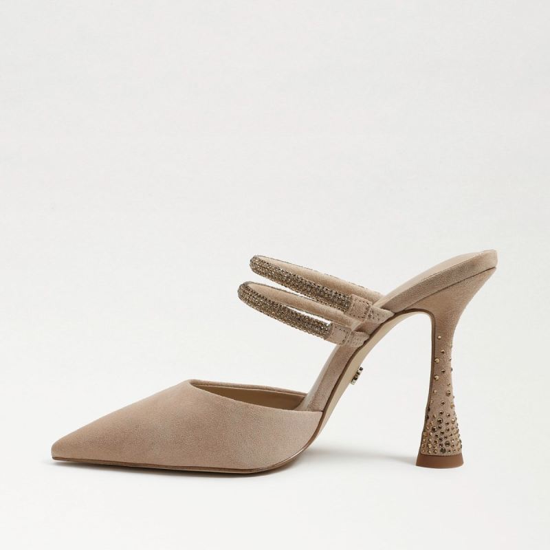 Sam Edelman Agustina Mule Pump-Sesame Suede