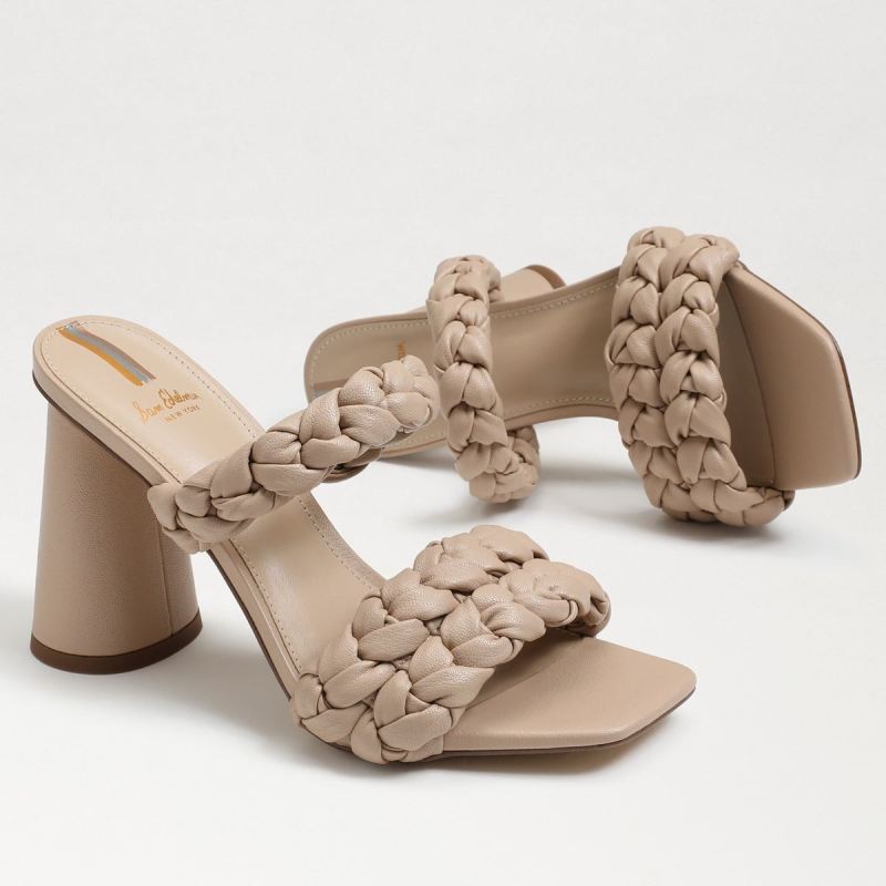 Sam Edelman Kendra Block Heel Mule-Desert Beige Leather