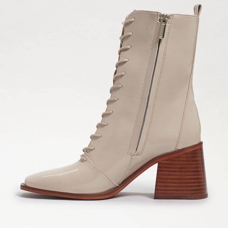 Sam Edelman Westie Lace-up Bootie-Linen Patent