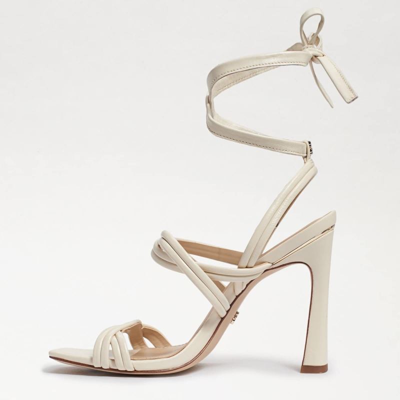 Sam Edelman Lonnie Heeled Sandal-Modern Ivory Leather