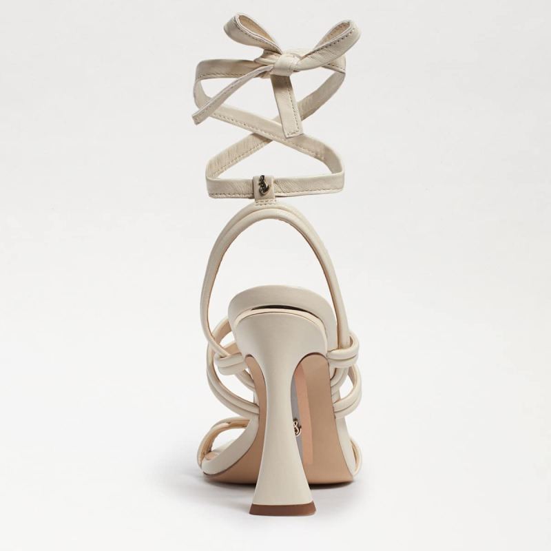 Sam Edelman Lonnie Heeled Sandal-Modern Ivory Leather