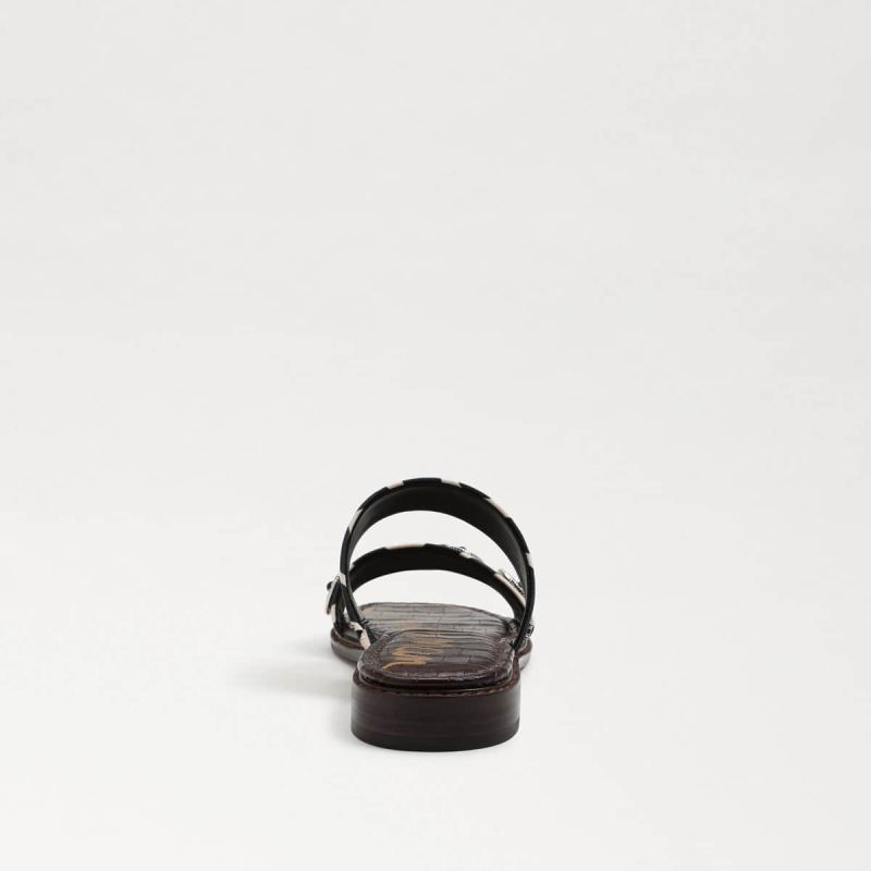 Sam Edelman Hera Slide Sandal-Black/Natural Zebra