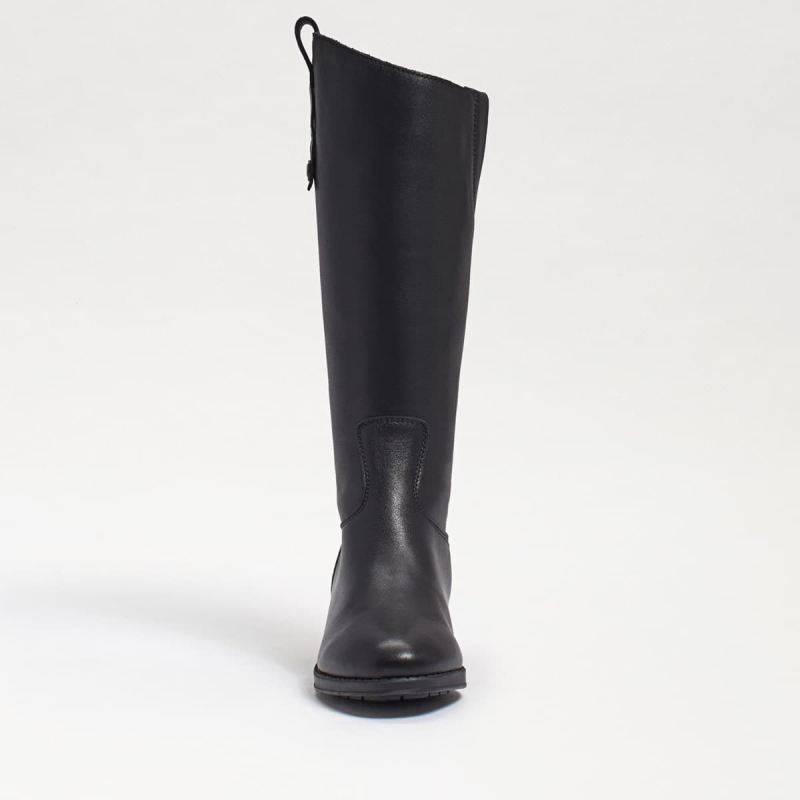 Sam Edelman Penny Kids Riding Boot-Black Leather