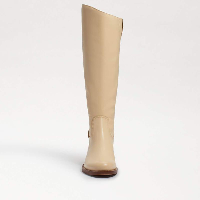 Sam Edelman Mikala Riding Boot-Eggshell Leather