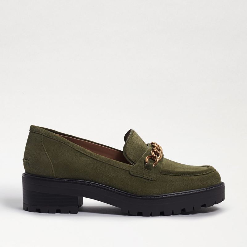 Sam Edelman Taelor Lug Sole Loafer-Tuscan Olive Suede