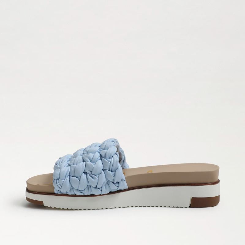 Sam Edelman Ainslie Braided Slide Sandal-Riviera Blue