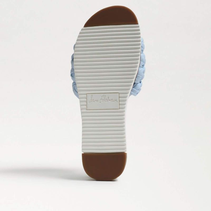 Sam Edelman Ainslie Braided Slide Sandal-Riviera Blue