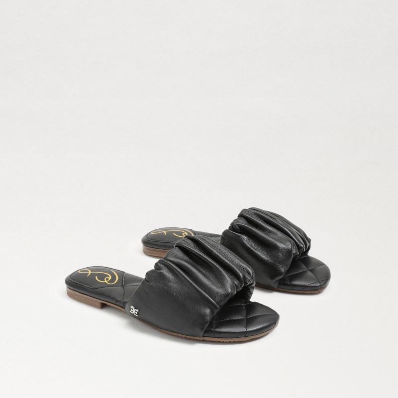 Sam Edelman Briar Kids Slide Sandal-Black Leather