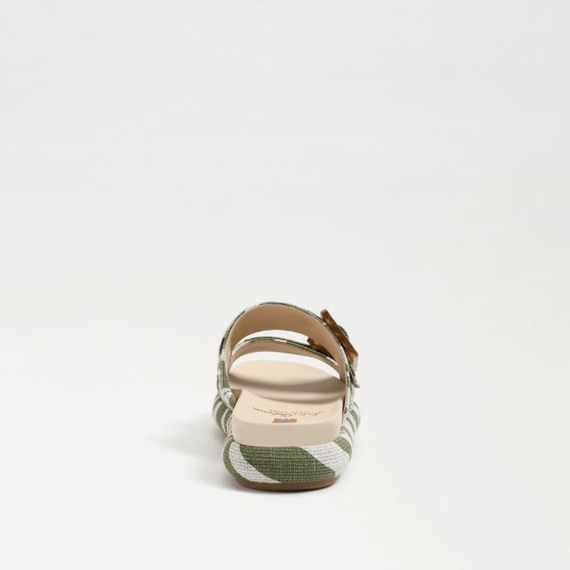 Sam Edelman Kenzie Slide Sandal-Fern/ Natural Linen