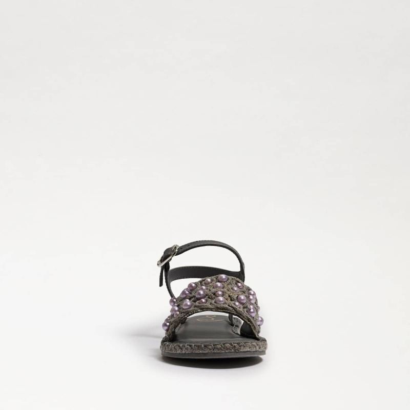 Sam Edelman Holly Kids Sandal-Mockingbird Grey Linen