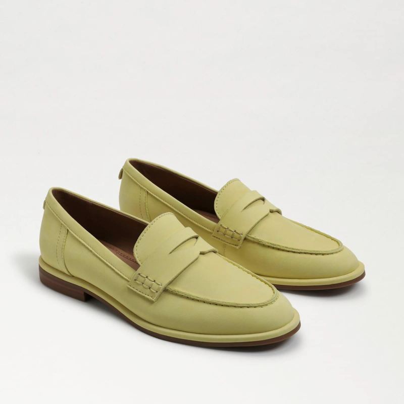 Sam Edelman Birch Penny Loafer-Butter Yellow Leather