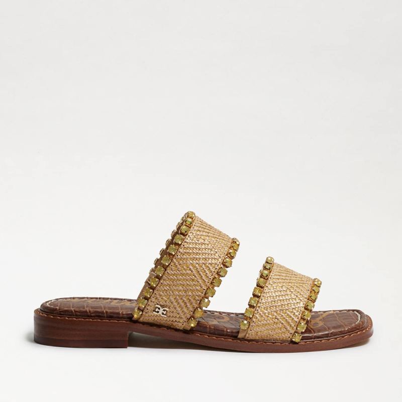 Sam Edelman Hopie Slide Sandal-Natural/Desert Sun