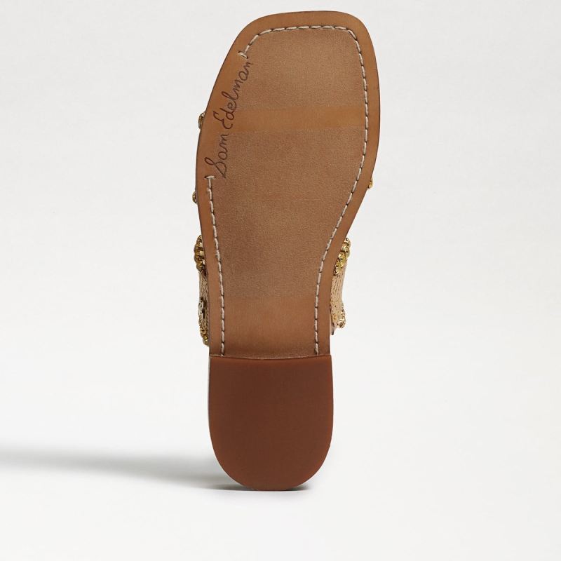 Sam Edelman Hopie Slide Sandal-Natural/Desert Sun