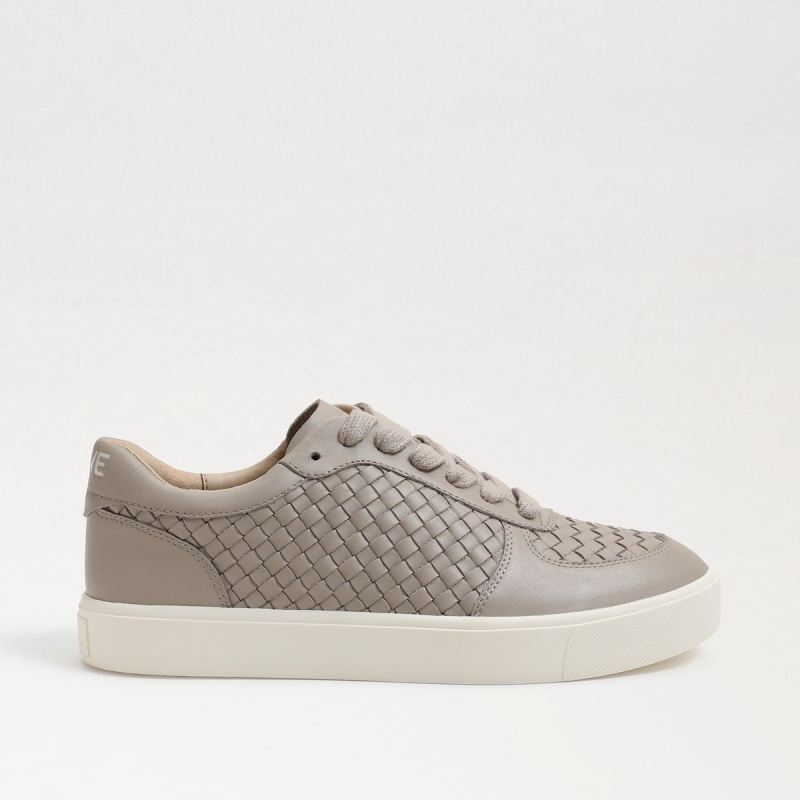 Sam Edelman Emma Lace Up Sneaker-Mink Grey Leather