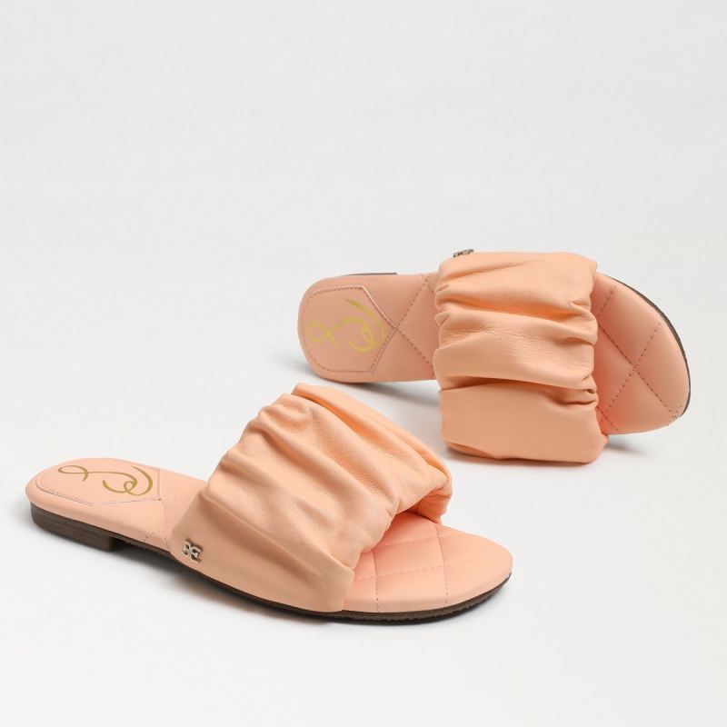 Sam Edelman Briar Kids Slide Sandal-Peach Pearl Leather