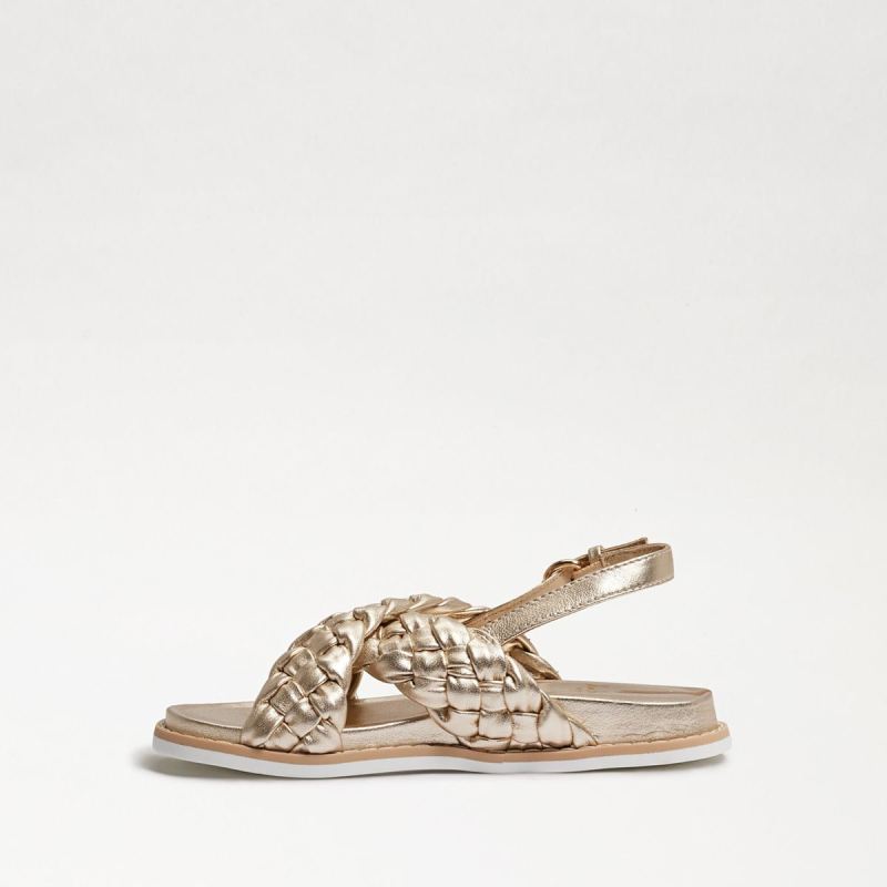 Sam Edelman Vita Kids Braided Sandal-Gold Leaf Leather