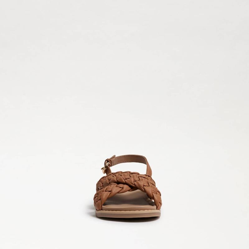 Sam Edelman Vita Kids Braided Sandal-Lt Cuoio Brown Leather