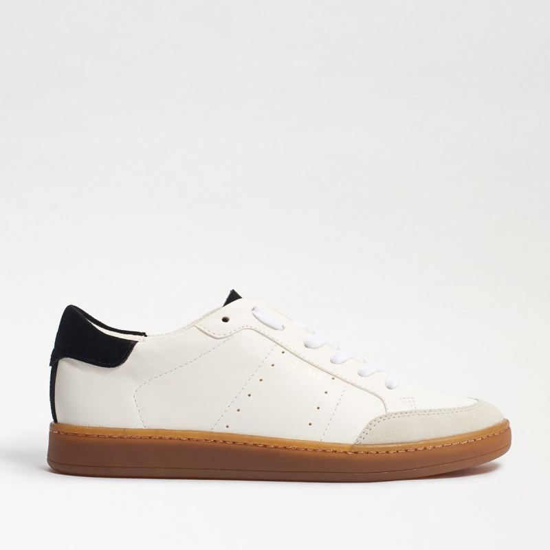 Sam Edelman Josi Sneaker-White/Black Leather