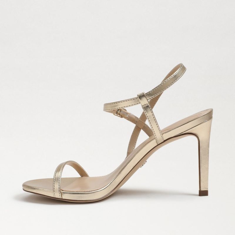 Sam Edelman Doran Strappy Heeled Sandal-Gold Leaf