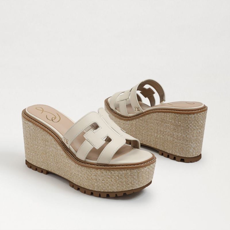 Sam Edelman Laine Espadrille Wedge Sandal-Modern Ivory Leather