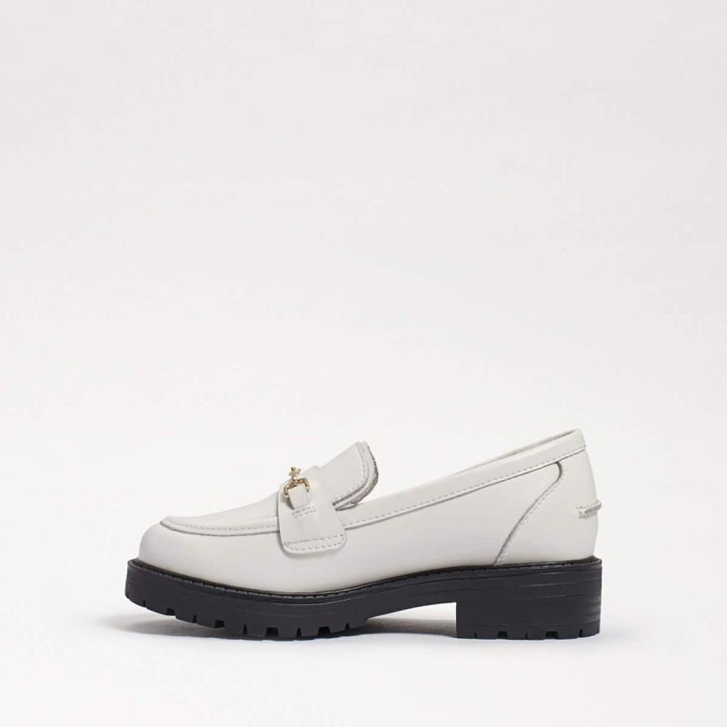 Sam Edelman Tully Kids Loafer-Bright White Box Leather