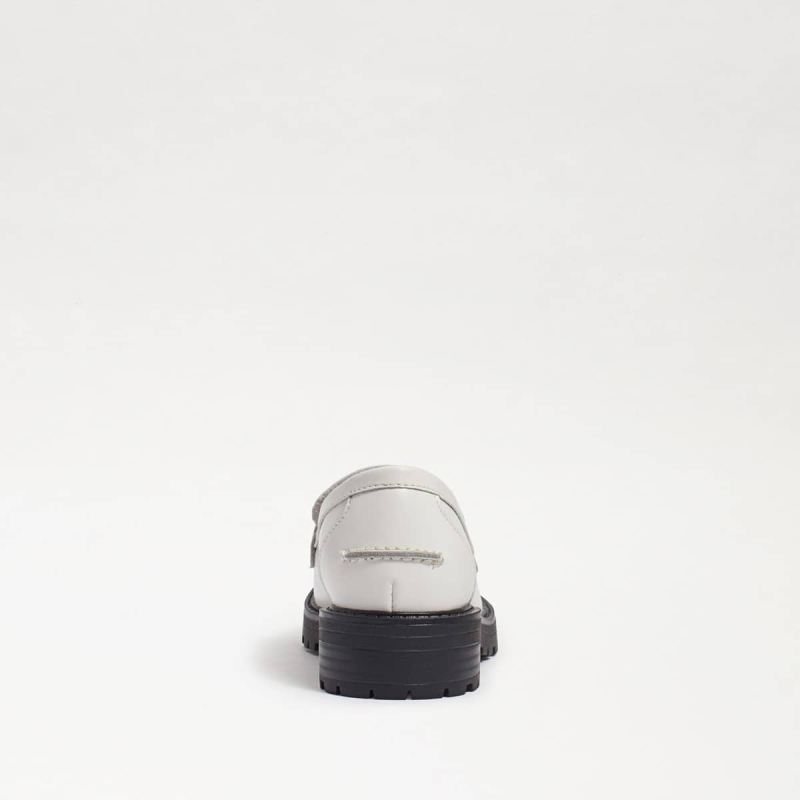 Sam Edelman Tully Kids Loafer-Bright White Box Leather
