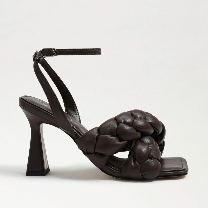 Sam Edelman Courtney Strappy Sandal-Dark Chocolate Leather