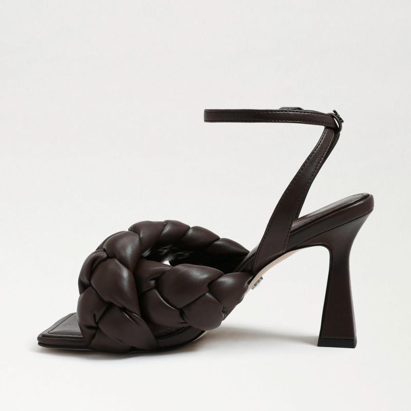 Sam Edelman Courtney Strappy Sandal-Dark Chocolate Leather