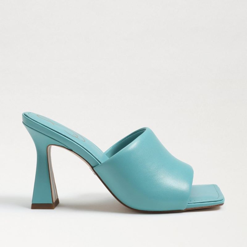 Sam Edelman Carmen Mule Heel Sandal-Capri Blue Leather