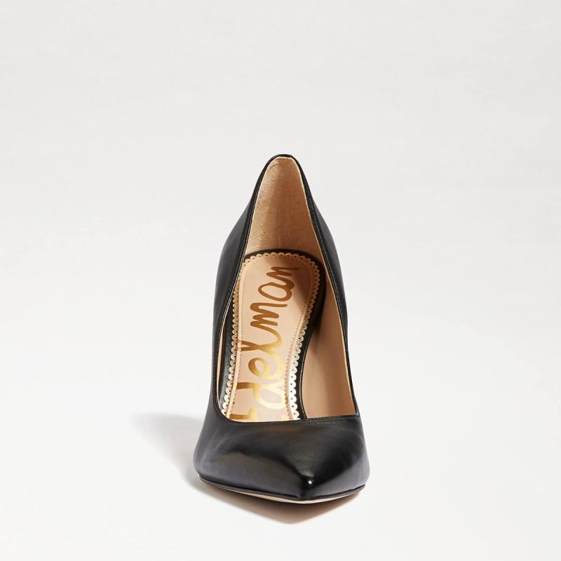 Sam Edelman Hazel Pointed Toe Heel-Black Leather