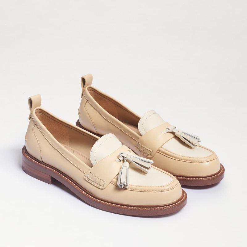 Sam Edelman Caylia Loafer-Eggshell/Modern Ivory Leather - Click Image to Close