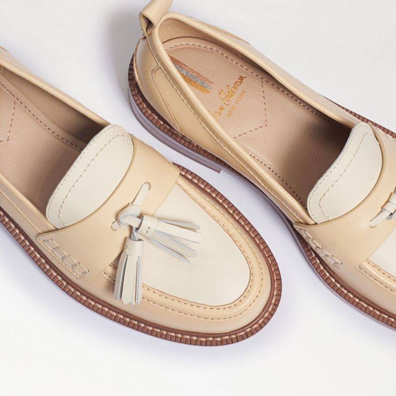 Sam Edelman Caylia Loafer-Eggshell/Modern Ivory Leather