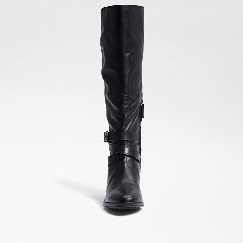 Sam Edelman Pansy High Shaft Boot-Black Leather