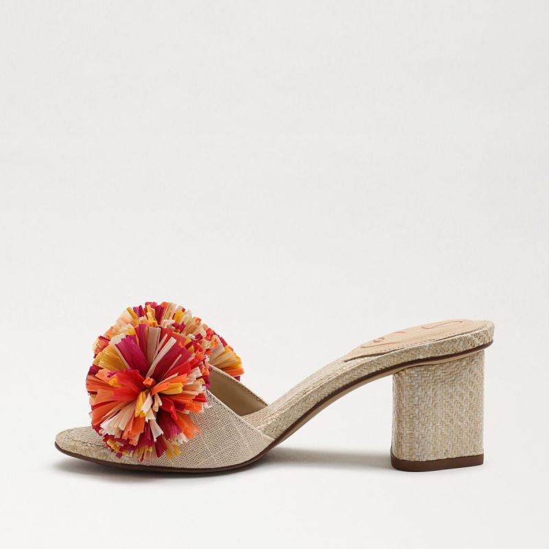 Sam Edelman Olia Block Heel Mule-Summer Sand Linen