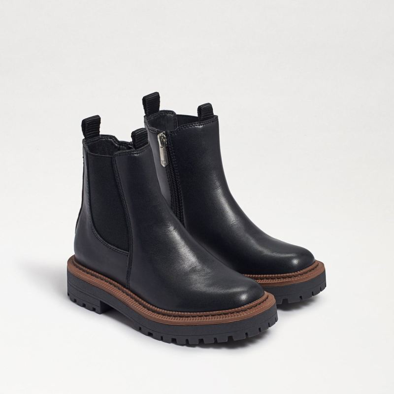 Sam Edelman Laguna Kids Chelsea Boot-Black Leather - Click Image to Close