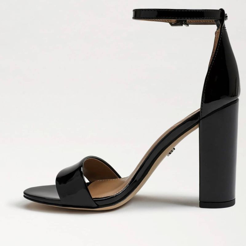 Sam Edelman Yaro Block Heel Sandal-Black Patent