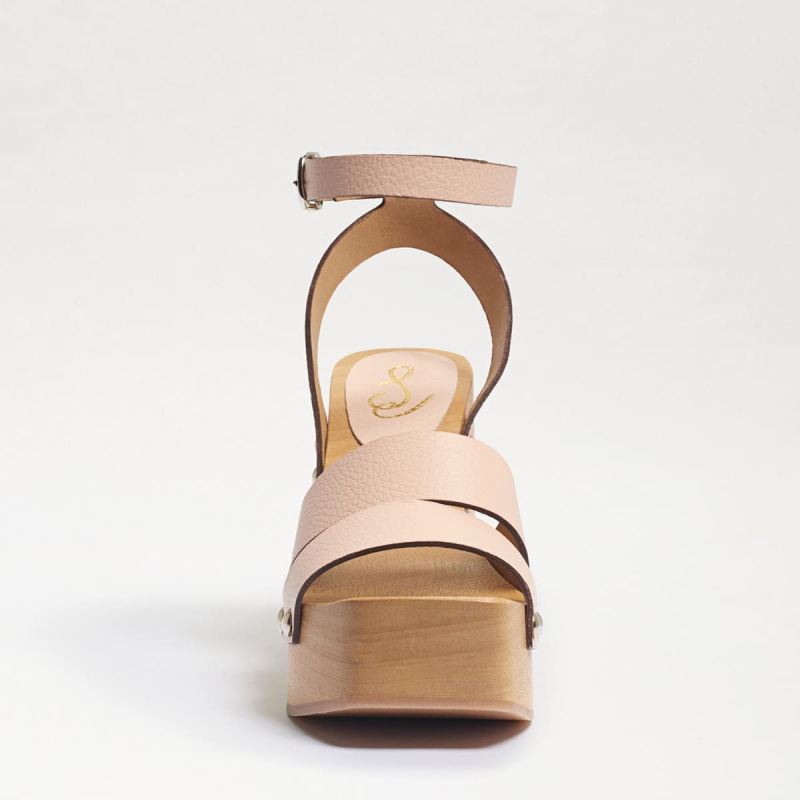 Sam Edelman Angela Platform Heeled Sandal-Summer Beige Leather