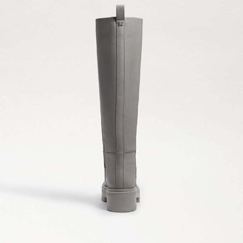 Sam Edelman Larina Tall Boot-Pebble Grey Leather