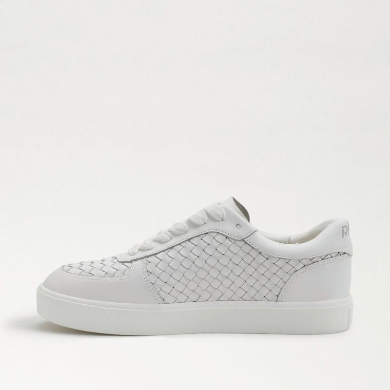 Sam Edelman Emma Lace Up Sneaker-White Leather