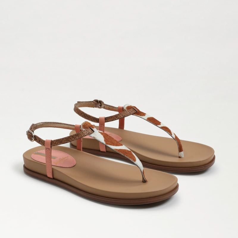 Sam Edelman Naomi Thong Sandal-Ivory/Tan Brahma Sam Edelman Naomi Thong Sandal-Ivory/Tan Brahma