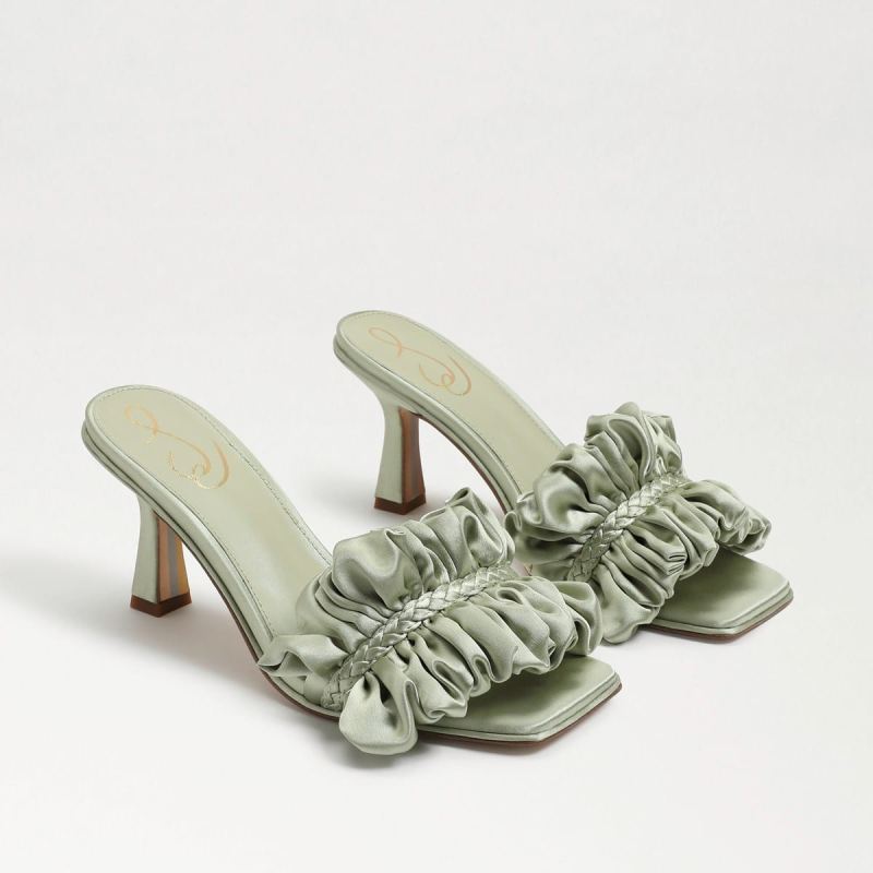 Sam Edelman Kady Mule-Pistachio Satin Sam Edelman Kady Mule-Pistachio Satin