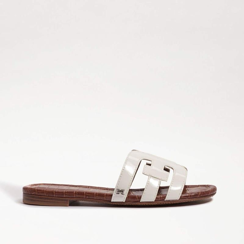 Sam Edelman Bay Slide Sandal-White Patent