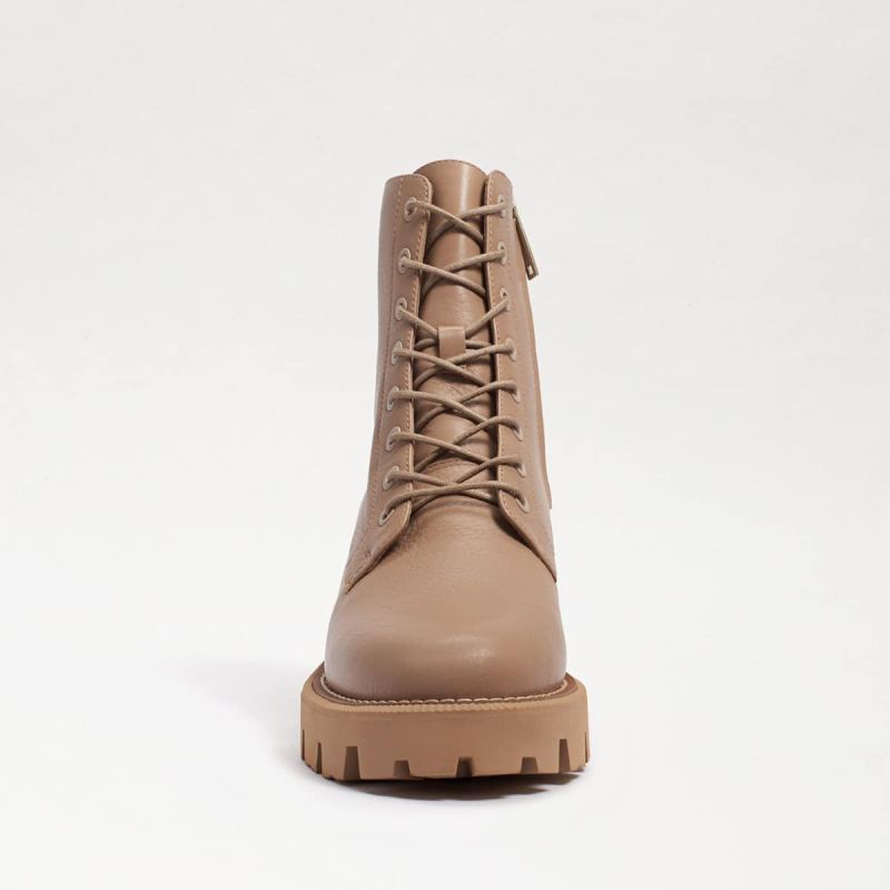 Sam Edelman Garret Combat Platform Boot-Lt Cedarwood Leather